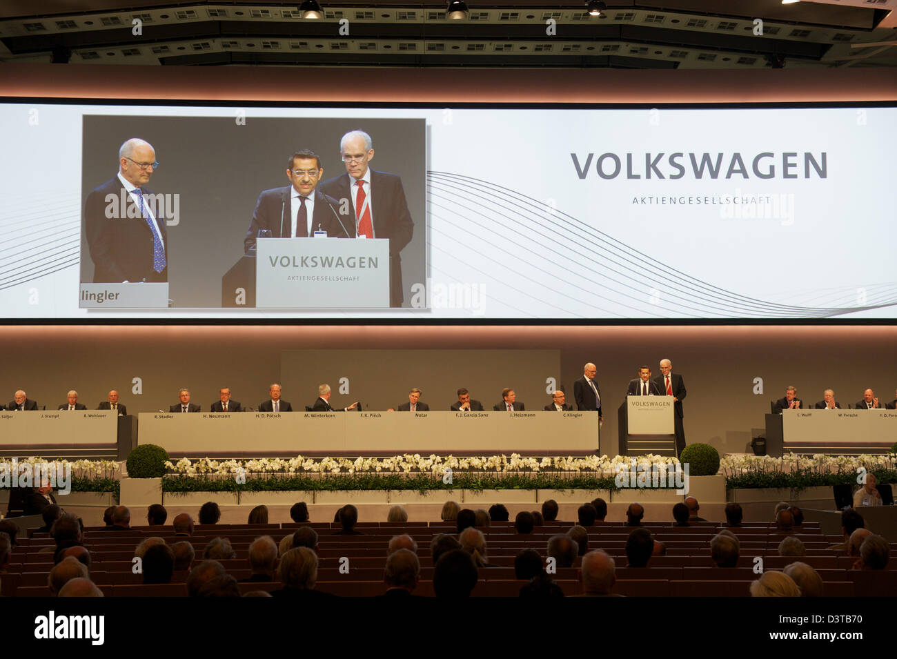 Hambourg, Allemagne, Volkswagen AG Assemblée Générale Annuelle des Actionnaires Banque D'Images