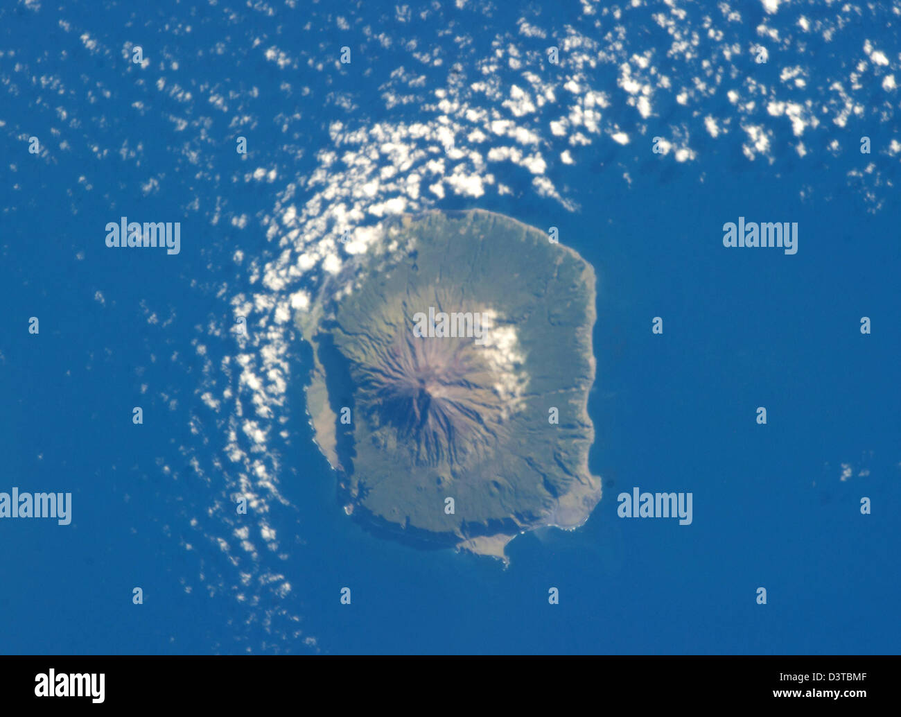 Tristan da Cunha Île dans l'Océan Atlantique sud Banque D'Images