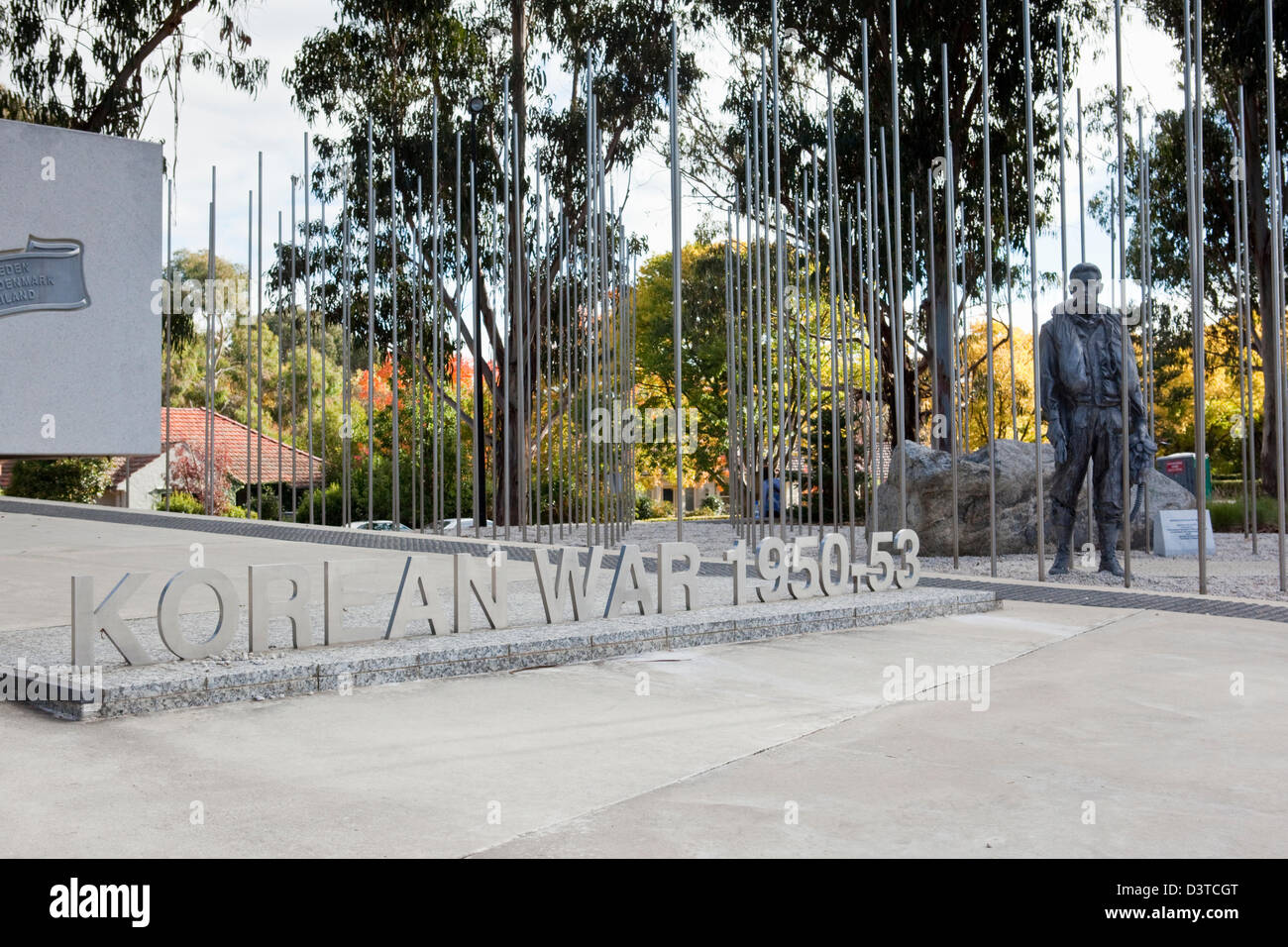 Monument de la guerre de Corée sur l'Anzac Parade. Canberra, Territoire de la capitale australienne (ACT), l'Australie Banque D'Images