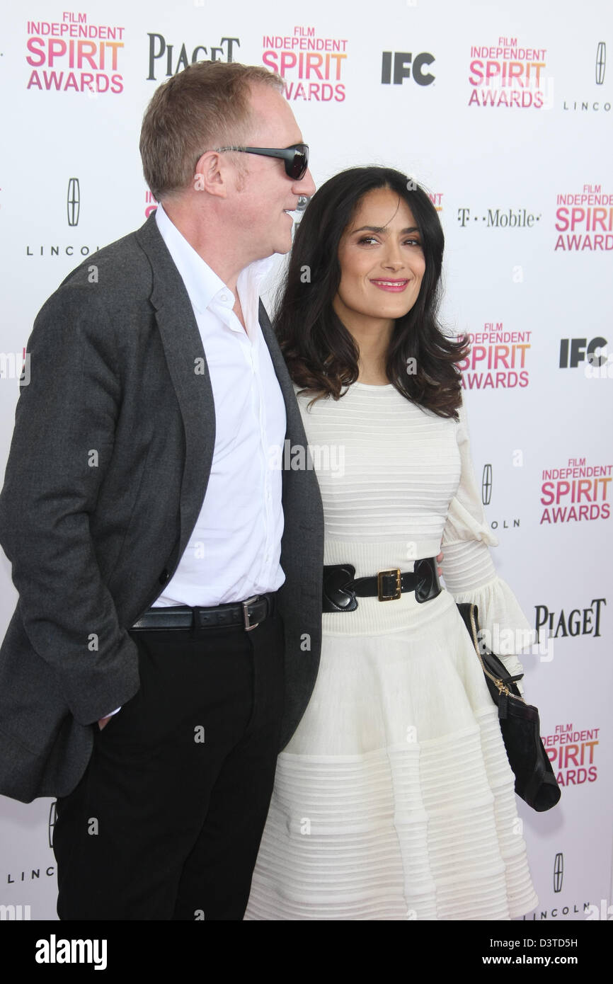 François-Henri PINAULT et Salma Hayek 2013 Film Independent Spirit Awards BEACH SANTA MONICA CALIFORNIA USA 23 Février 2013 Banque D'Images