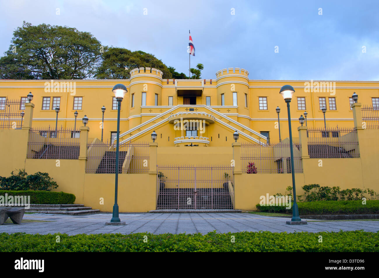 Musée national du Costa Rica à la place de la démocratie dans le centre-ville de san jose Banque D'Images