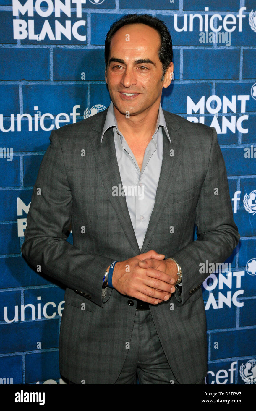 Los Angeles, USA. 23 février 2013. Navid Negahban au brunch de bienfaisance Pre-Oscar par Montblanc et l'UNICEF afin de célébrer le lancement de leur nouveau 'nom d'une bonne initiative à l'Hôtel 2013 Mons le 23 février 2013 à Los Angeles, Californie. Dpa : Crédit photo alliance / Alamy Live News Banque D'Images