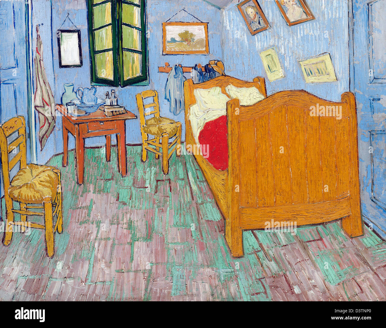 Vincent van Gogh, la chambre à coucher 1889 Huile sur toile. Art Institute  of Chicago, United States Photo Stock - Alamy