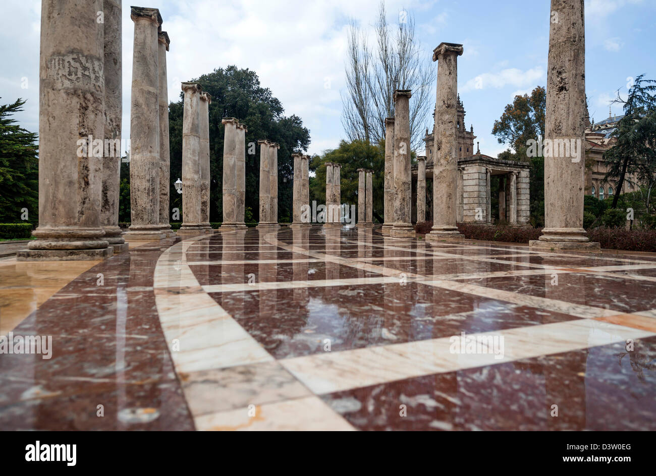 Le Joan Maragall gardens à Montjuic, Barcelone Banque D'Images