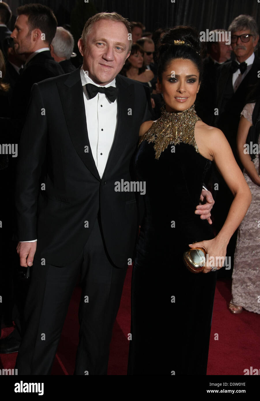 François-Henri PINAULT et Salma Hayek 85E ACADEMY AWARDS ARRIVANTS DOLBY THEATRE LOS ANGELES CALIFORNIA USA 24 Février 2013 Banque D'Images