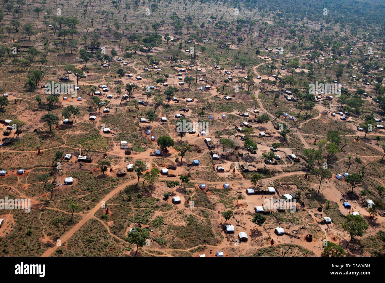 YIDA, Sud Soudan, 18 Novembre 2012 : le camp de réfugiés de Yida détient 64 000 réfugiés de la région des monts Nouba du Kordofan Sud Banque D'Images