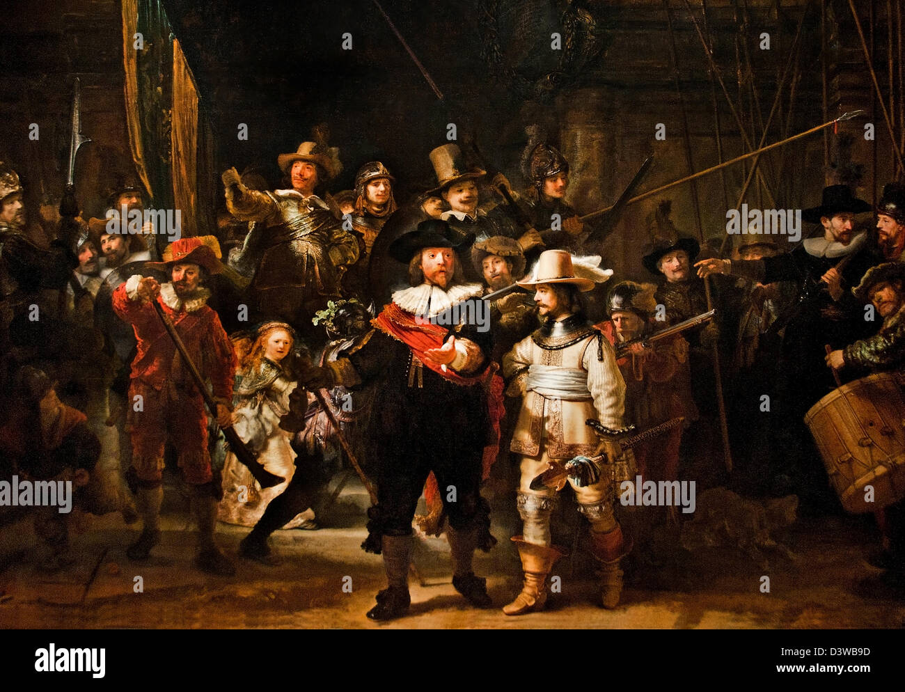 La montre de nuit rembrandt van rijn Banque de photographies et d ...