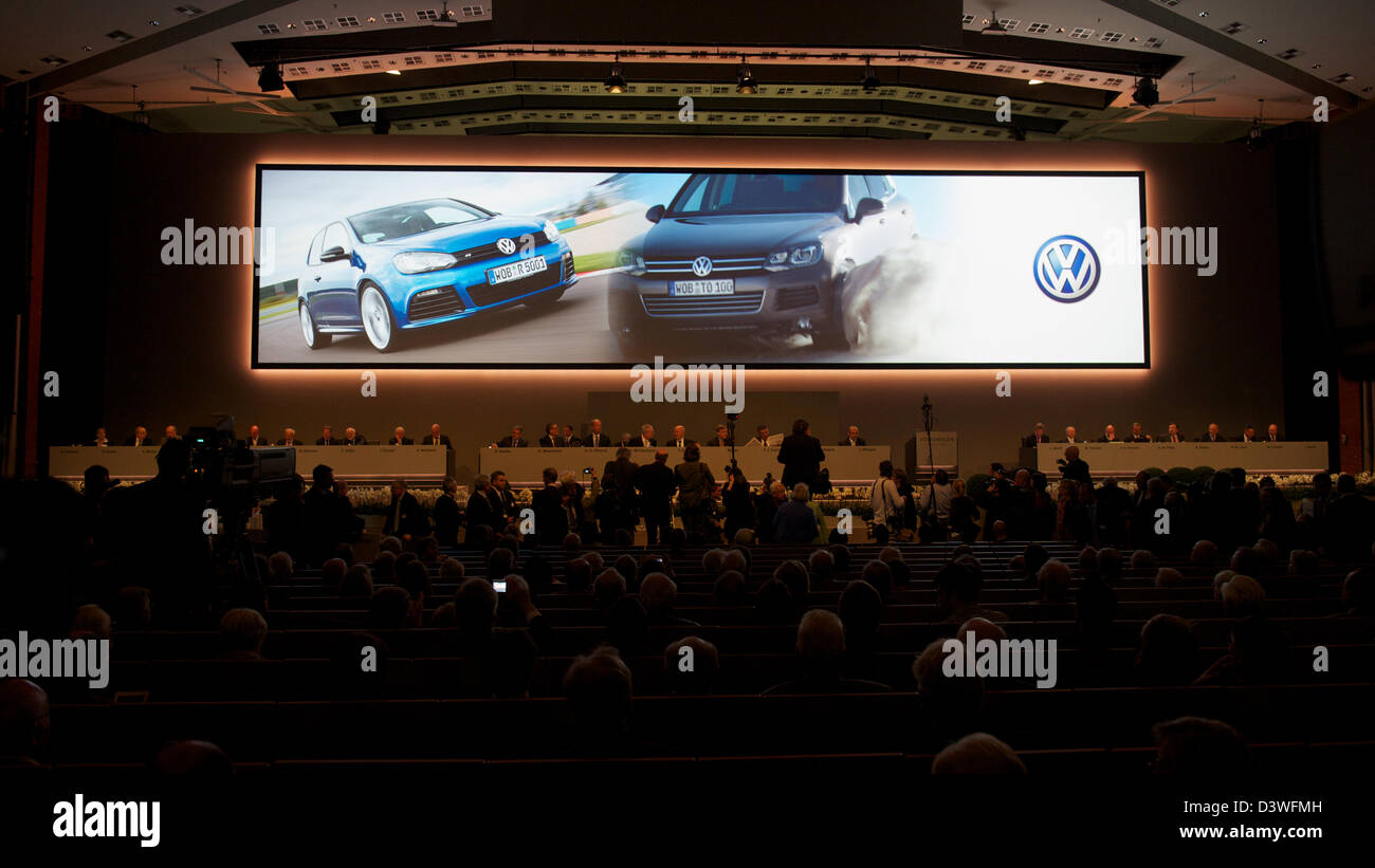 Hambourg, Allemagne, Volkswagen AG Assemblée Générale Annuelle des Actionnaires Banque D'Images