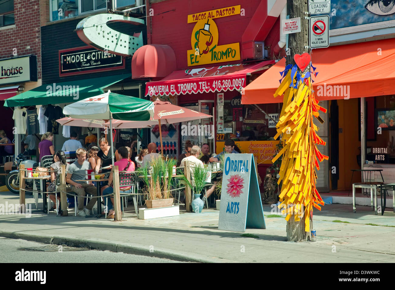 Canada;Ontario;Toronto;Kensington Market;marché Plein air marché multiculturel Banque D'Images