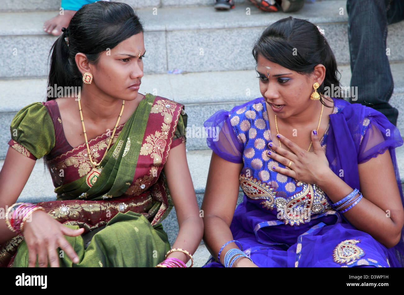 La Malaisie Penang ; ; ; ; festival hindou Thaipusam ; personnes ; Banque D'Images