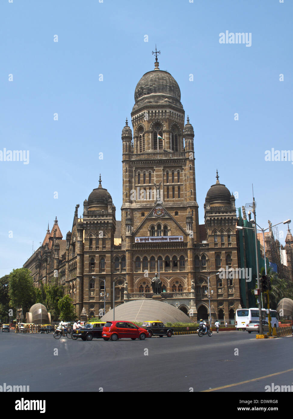 Bombay Municipal Corporation siège près de la Gare Chhatrapati Shivaji de Mumbai, Inde Banque D'Images