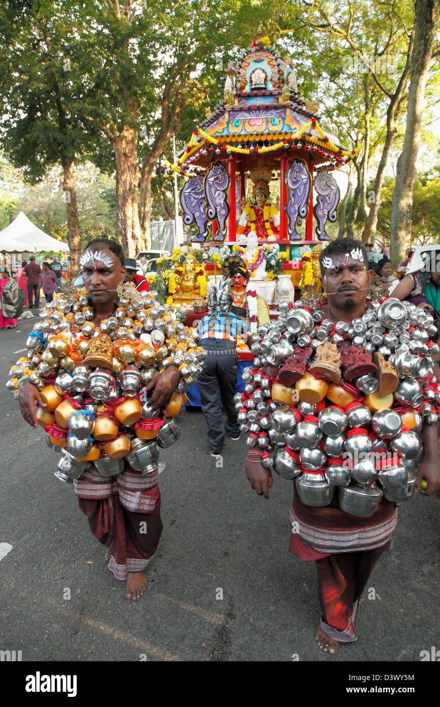 La Malaisie Penang ; ; ; ; festival hindou Thaipusam ; personnes ; Banque D'Images