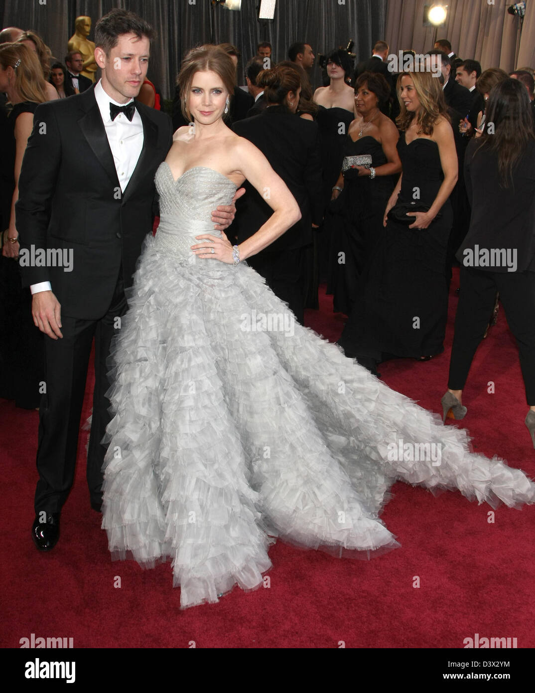 DARREN LE GALLO & AMY ADAMS 85E ACADEMY AWARDS ARRIVANTS DOLBY THEATRE LOS ANGELES CALIFORNIA USA 24 Février 2013 Banque D'Images