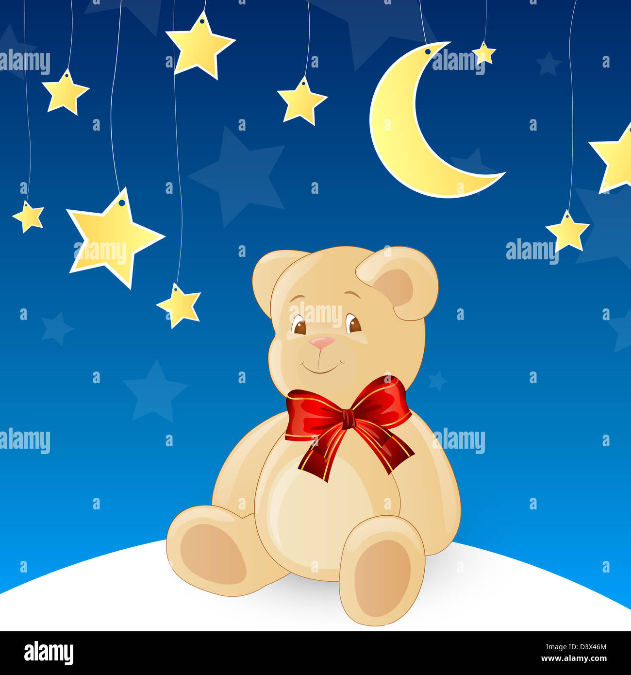 Teddy de nuit Banque D'Images