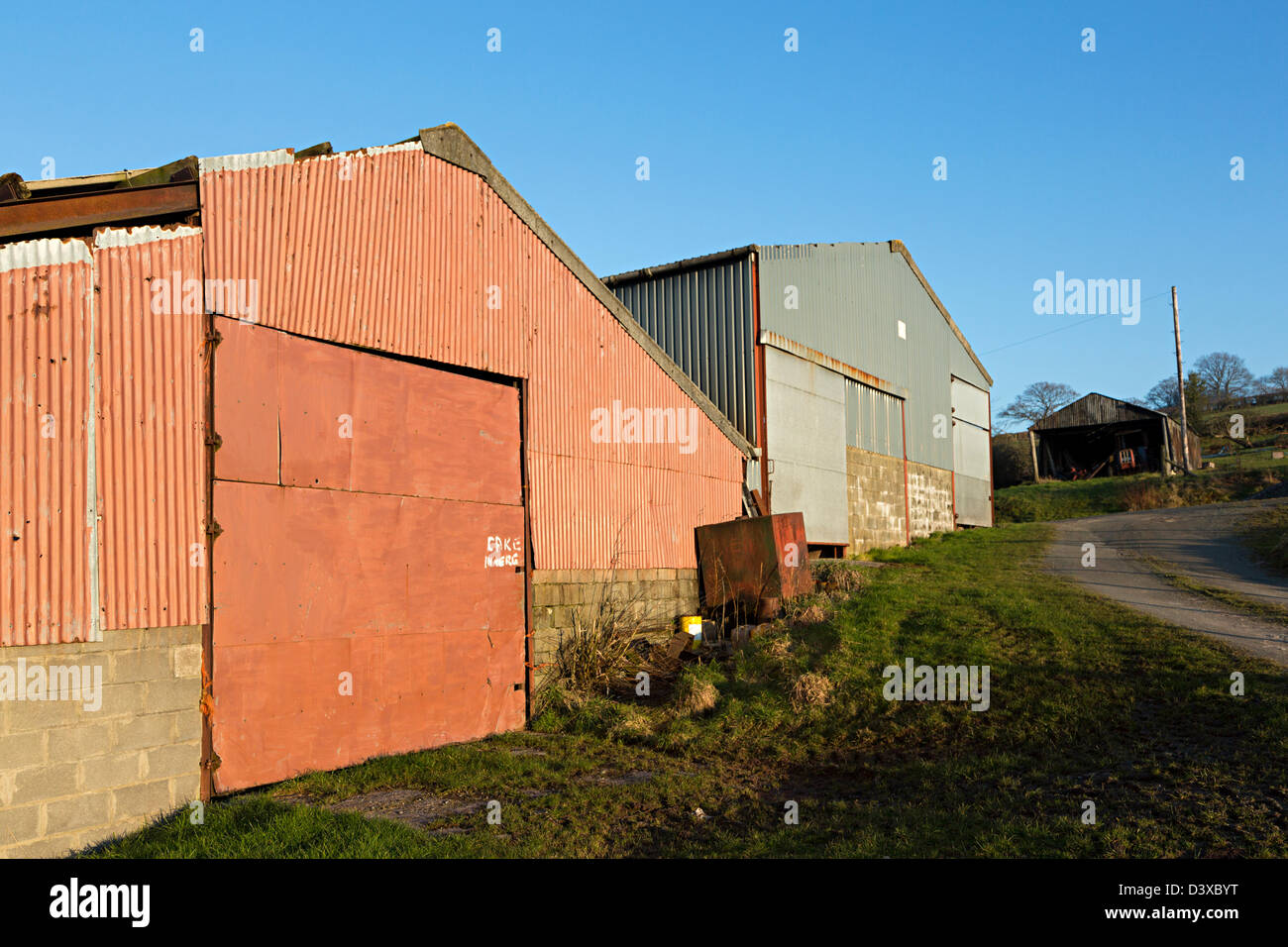 Dépendances de ferme, Trefecca, parc national de Brecon Beacons, Powys, Wales, UK Banque D'Images