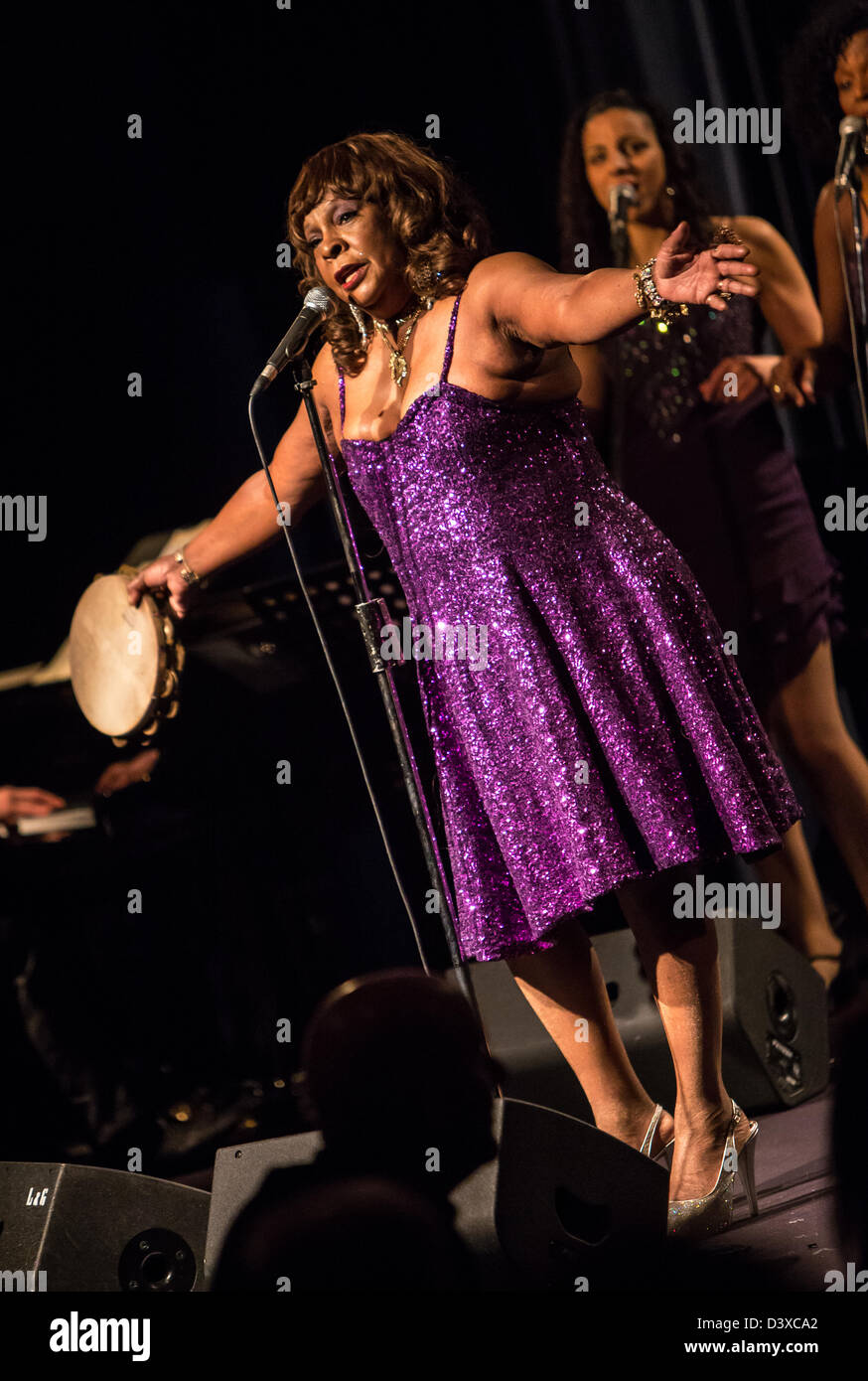 23 février 2013 - Martha Reeves & The Vandellas effectue au Blue Note, Milan, Italie Banque D'Images