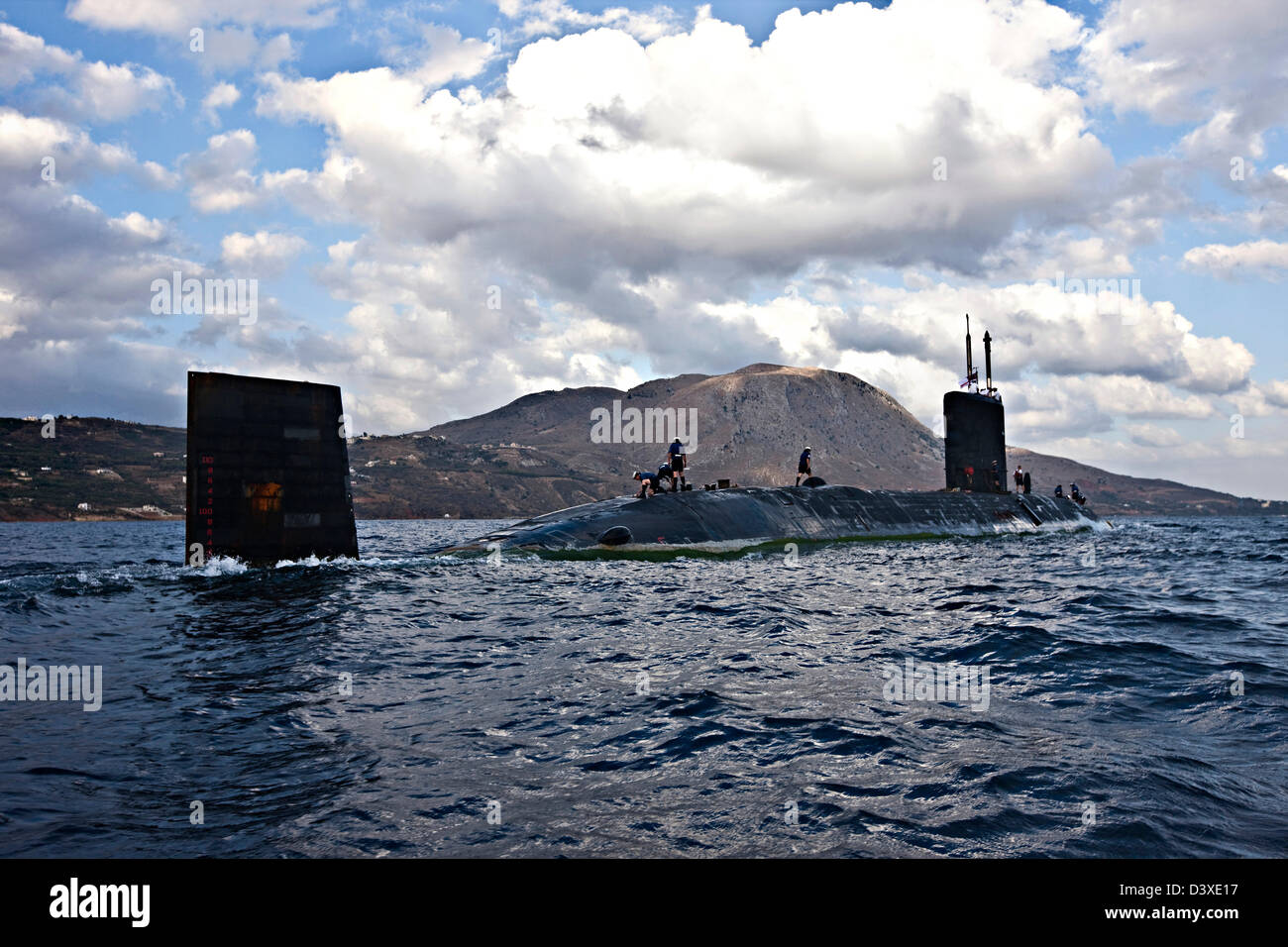 Sous-marin nucléaire HMS Talent sur la côte égyptienne Banque D'Images