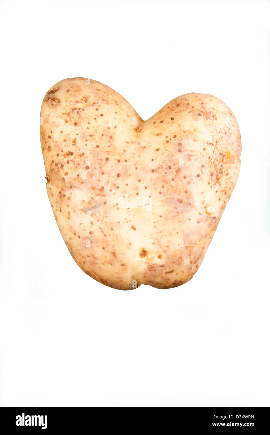La pomme de terre en forme de coeur Banque D'Images