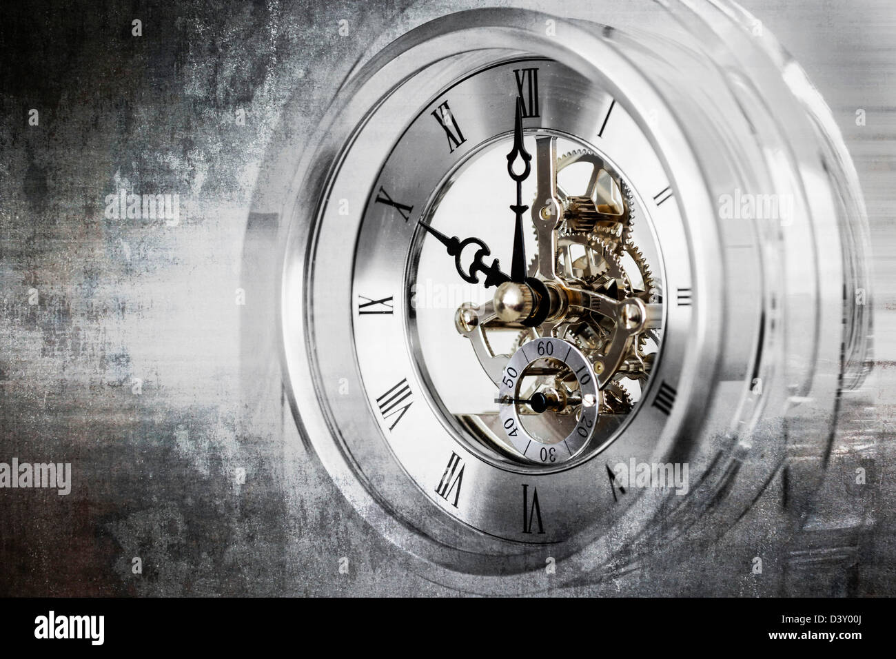 Image abstraite d'une horloge. Banque D'Images