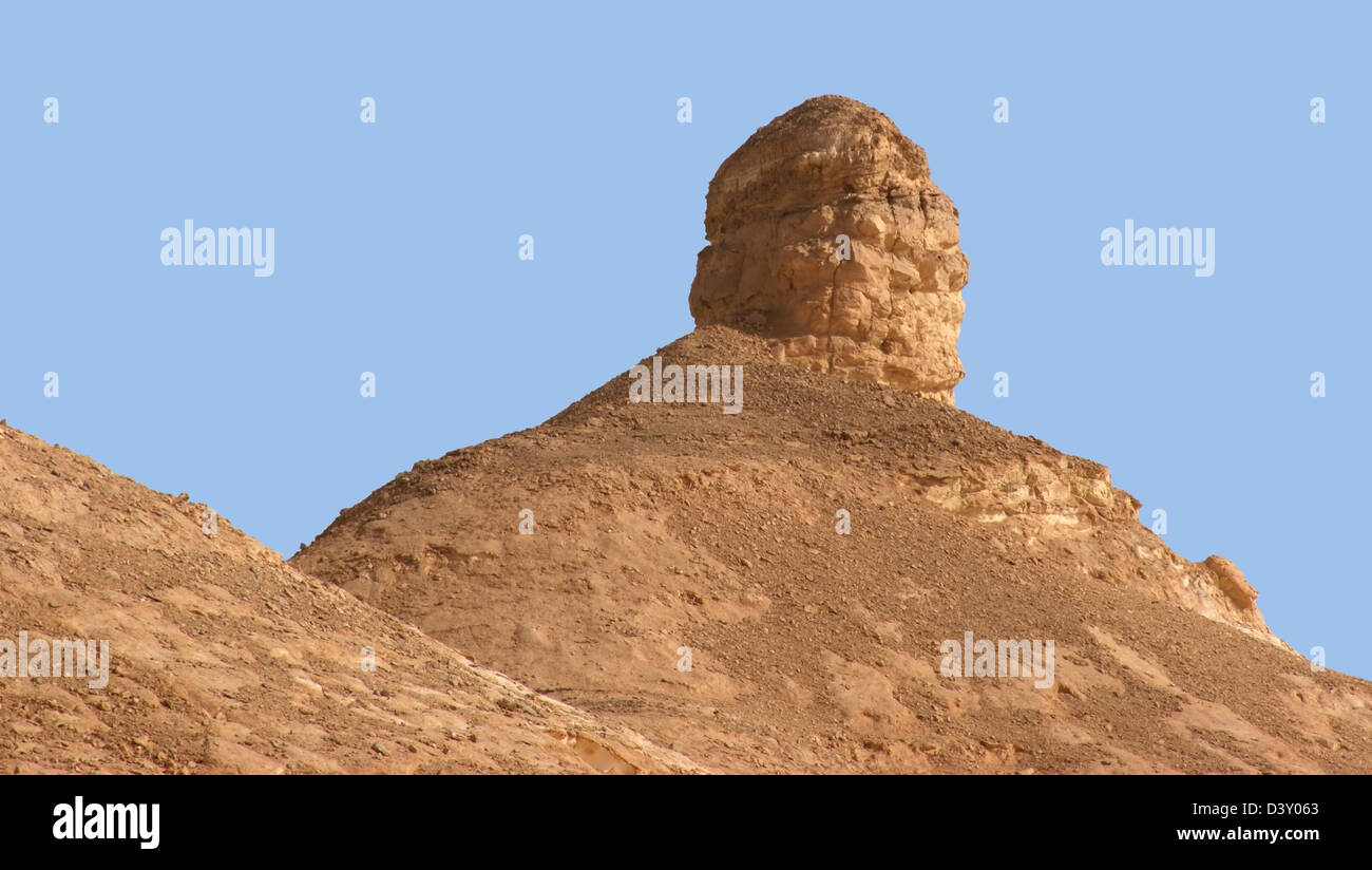 Le désert blanc avec rock formation en Egypte Banque D'Images