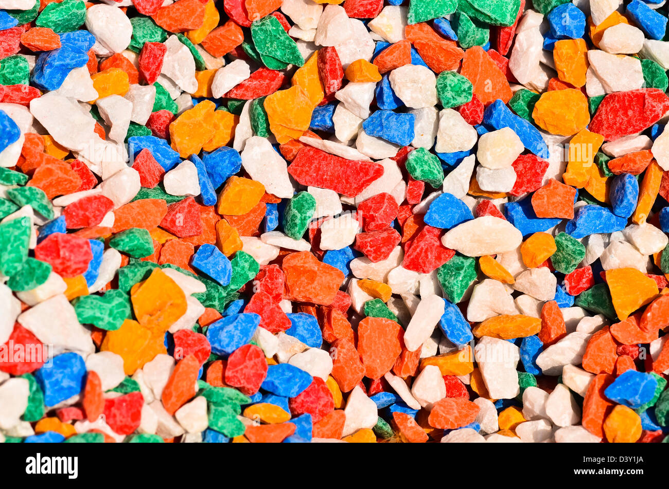 Pierres de couleurs vives Banque D'Images