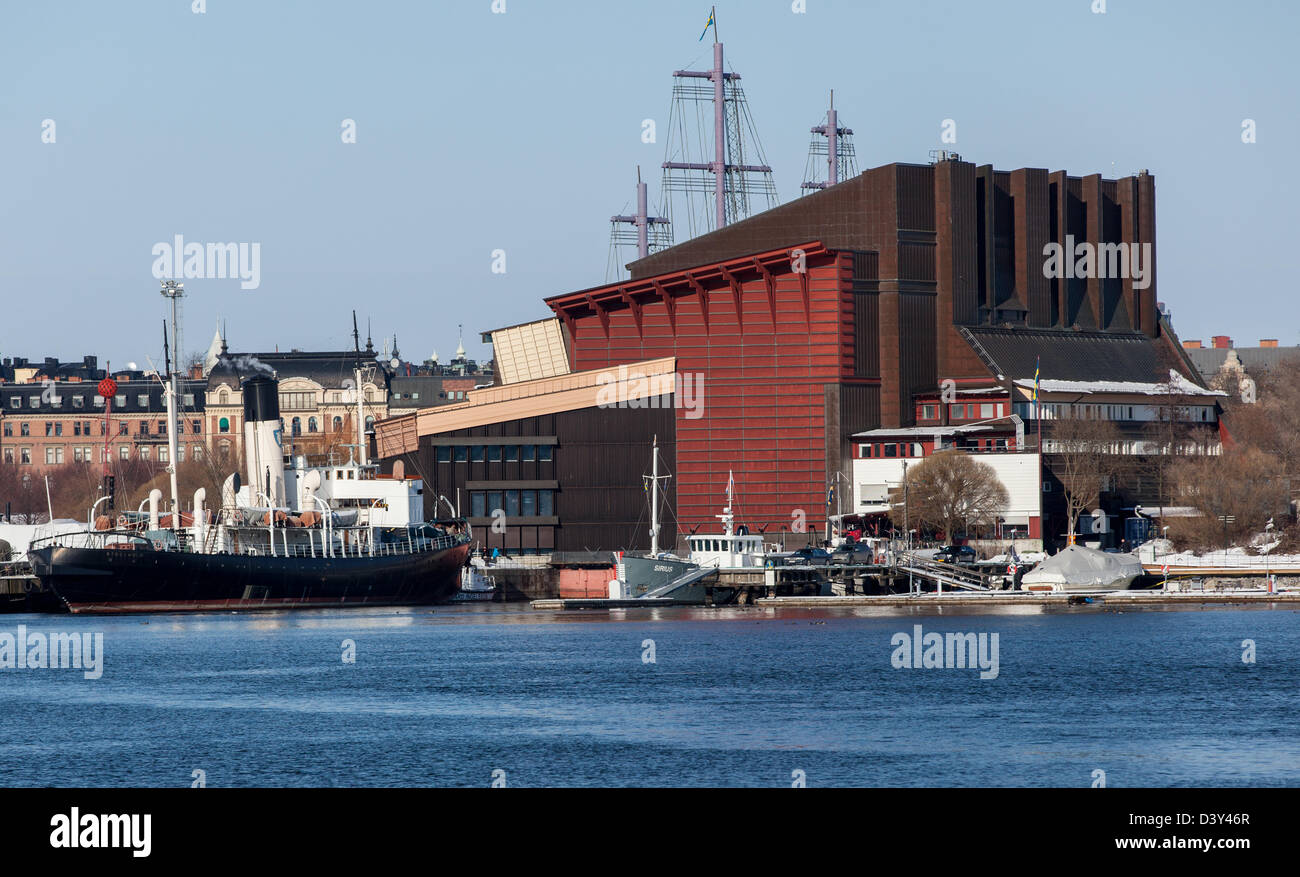 Le Musée Vasa abrite un navire de guerre du 16ème siècle, le Vasa, qui a coulé sur son voyage inaugural. Banque D'Images