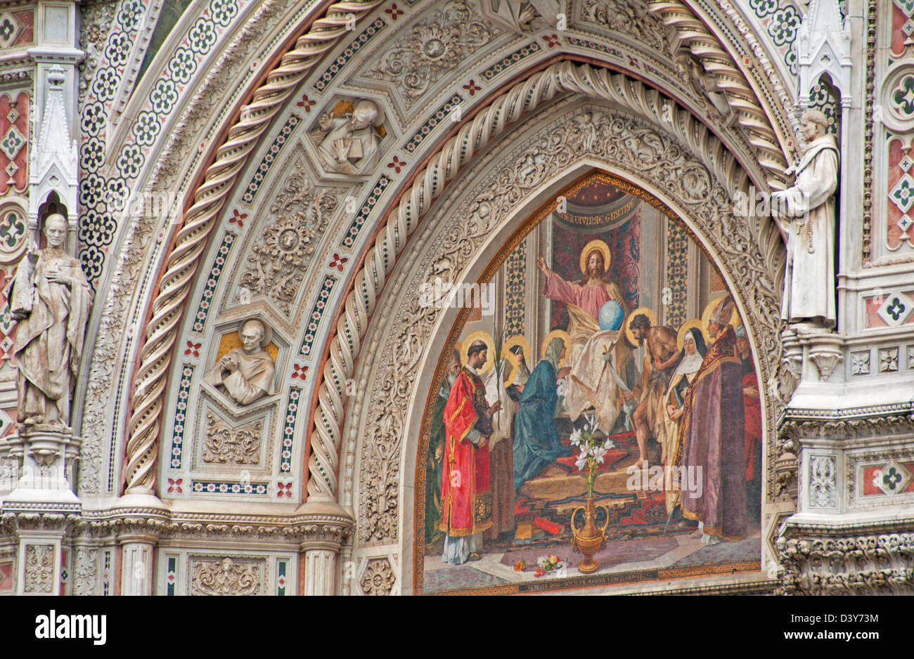 Le Duomo, la Basilique de Sainte Marie de la fleur, Florence, Italie Banque D'Images