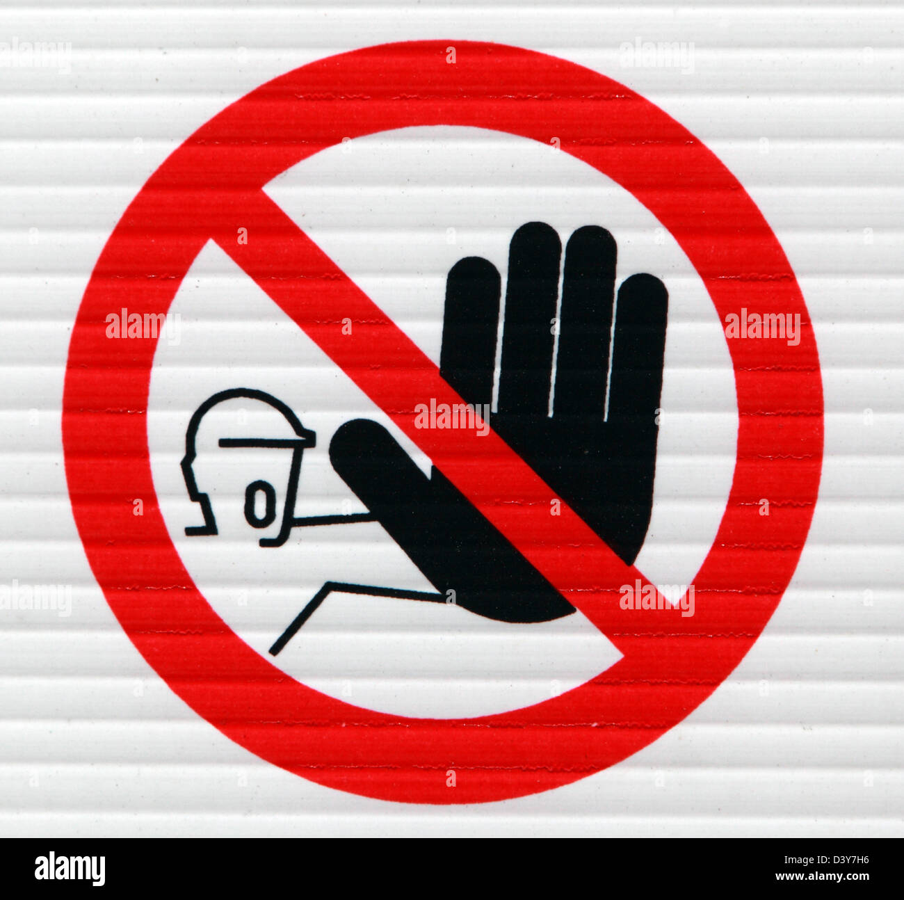 Santa Margherita di Pula, Italie, Avertissement-intrusion- Banque D'Images