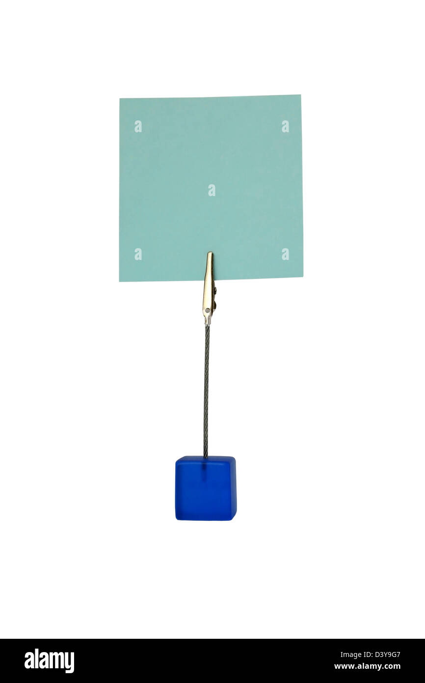 Cube avec remarque isolated on white Banque D'Images