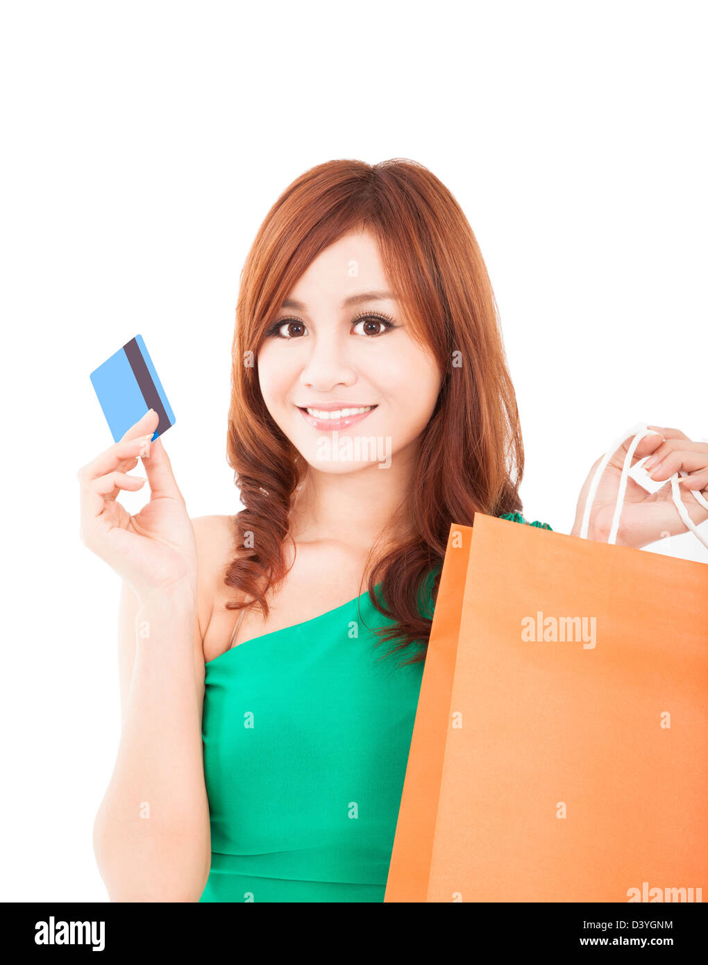 Young woman shopping online Banque D'Images