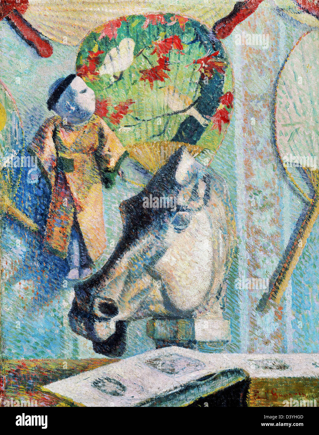 Paul Gauguin, tête de cheval 1886 Huile sur toile. Musée d'Art Bridgestone, Tokyo Banque D'Images