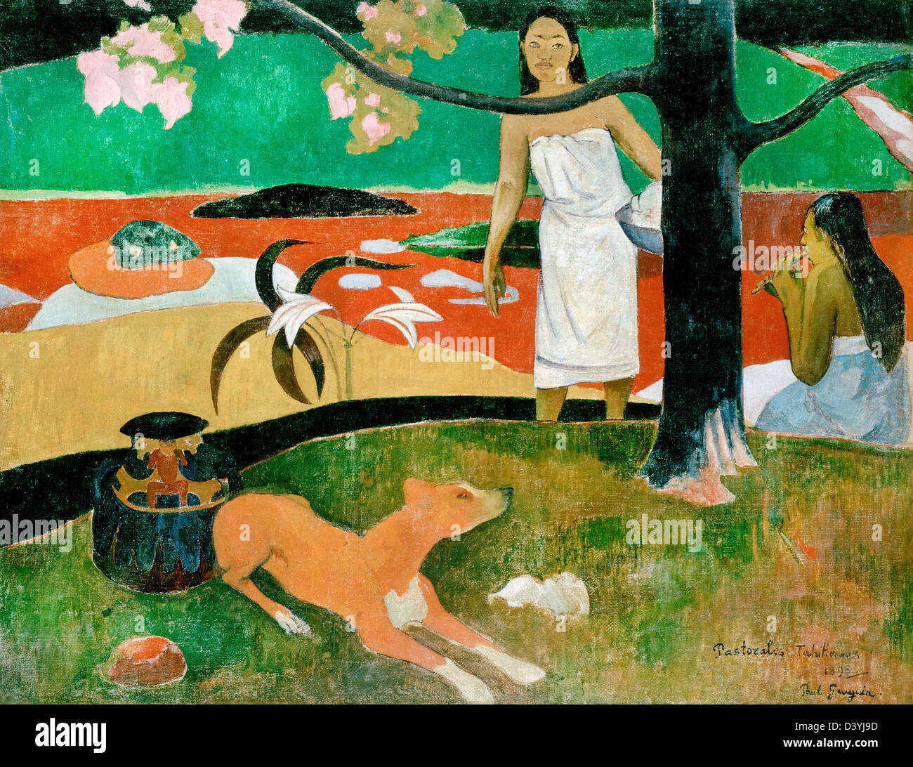 Paul Gauguin, pastorales tahitiennes. 1893. Huile sur toile. L'Ermitage, Saint-Pétersbourg, Russie Banque D'Images