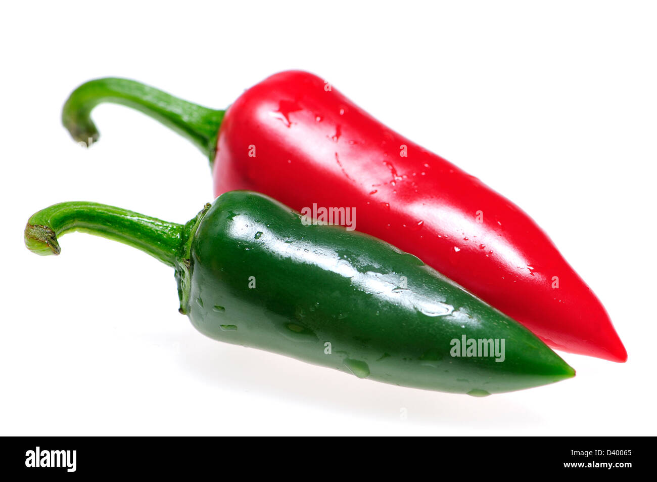 Piments verts et rouges Banque de photographies et d’images à haute ...