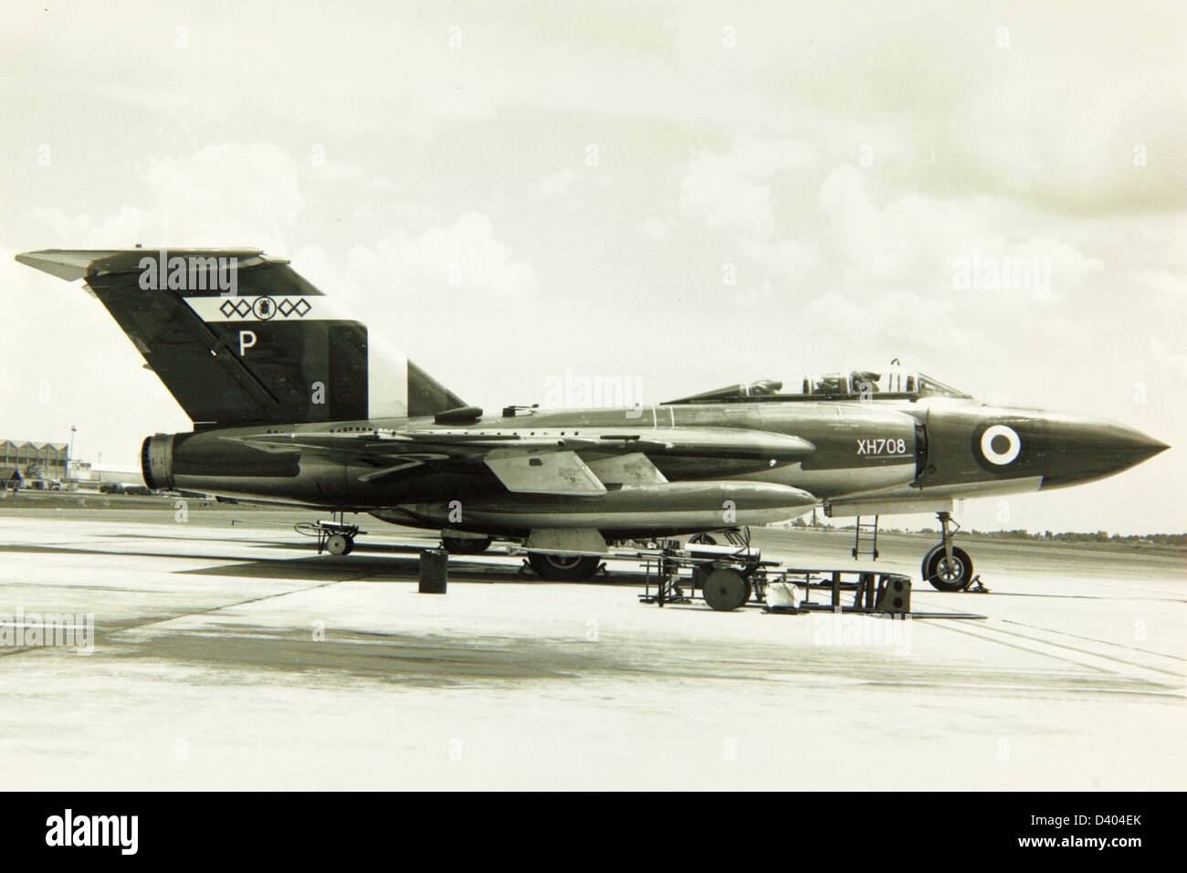 Le Gloster Javelin FA(W) était un avion de chasse bimoteur britannique tous temps utilisé par la Royal Air Force. Il était connu pour ses systèmes radar avancés et ses capacités à longue portée. Banque D'Images