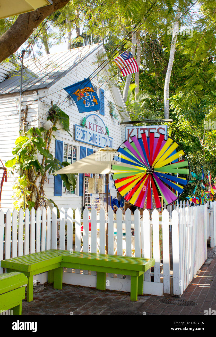 Key West kite shop. Banque D'Images