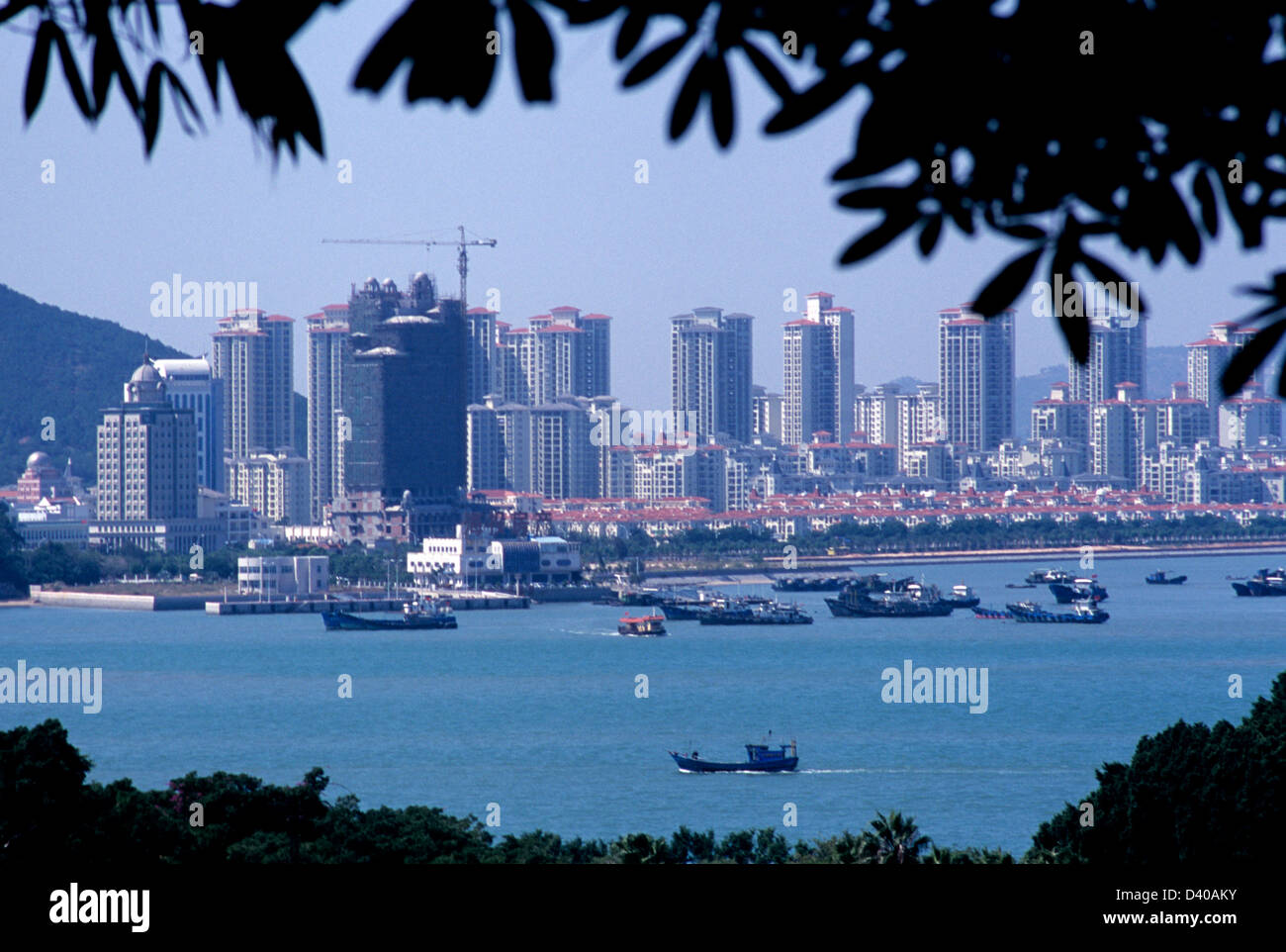 Vue de l'île de Gulangyu à Xiamen Chine dans la province du Fujian Banque D'Images