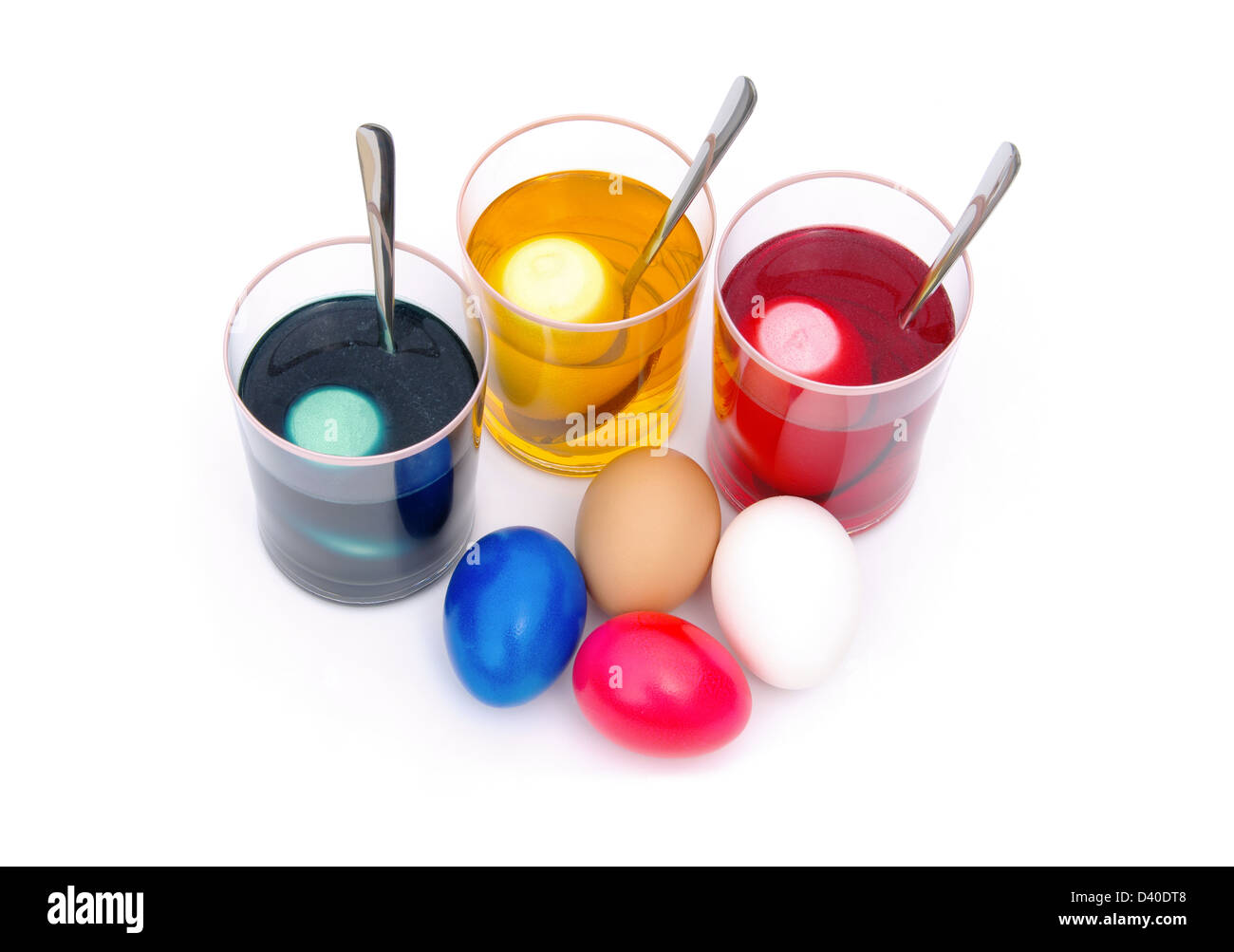 Ostereier färben - couleur des oeufs de Pâques 16 Banque D'Images