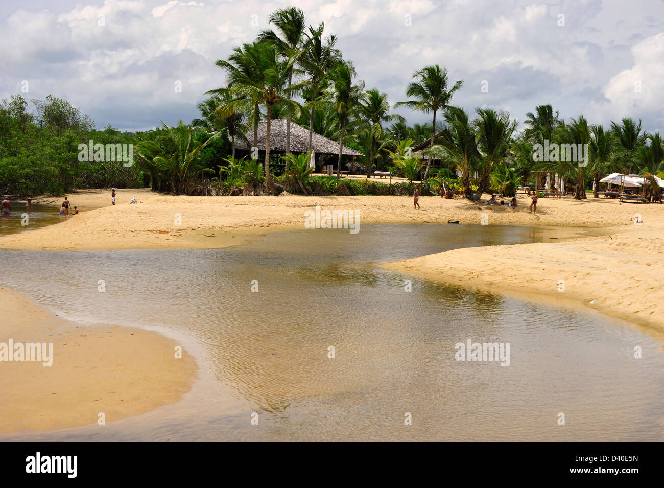 Strand von Trancoso, Bahia Banque D'Images