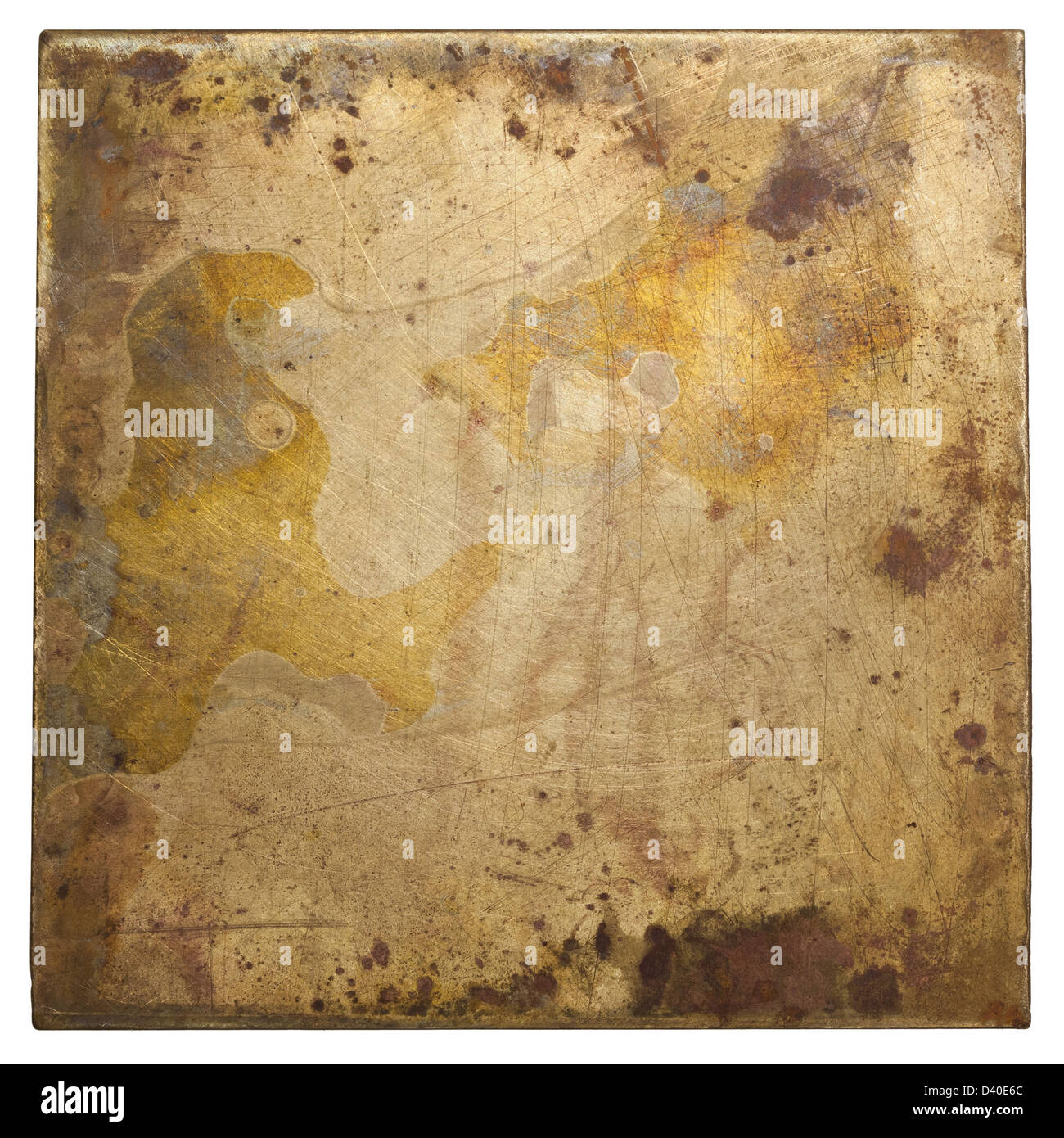 Plaque en laiton de la texture, de vieux métal arrière-plan Photo Stock -  Alamy