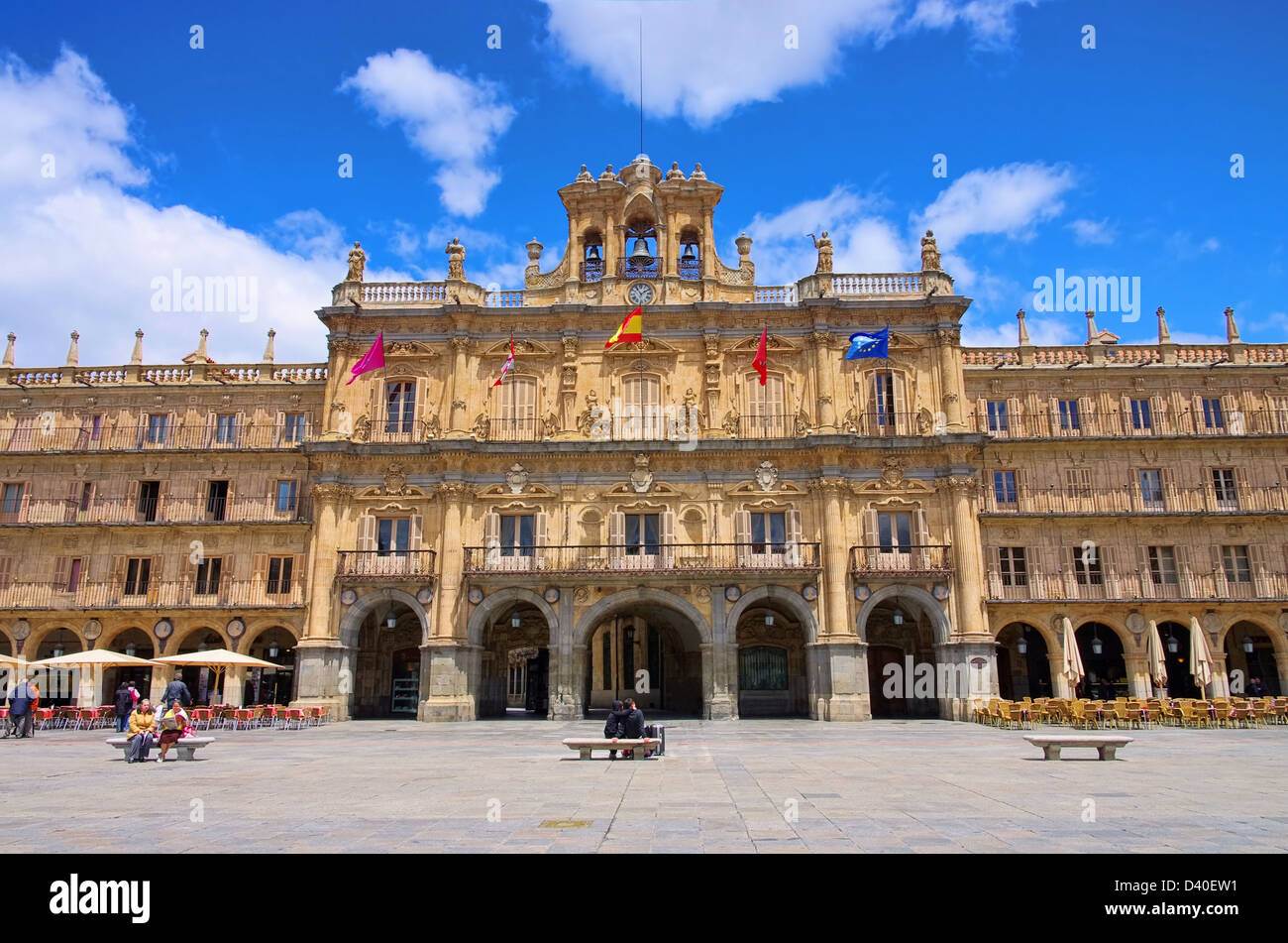 Salamanca Plaza Mayor 01 Banque D'Images