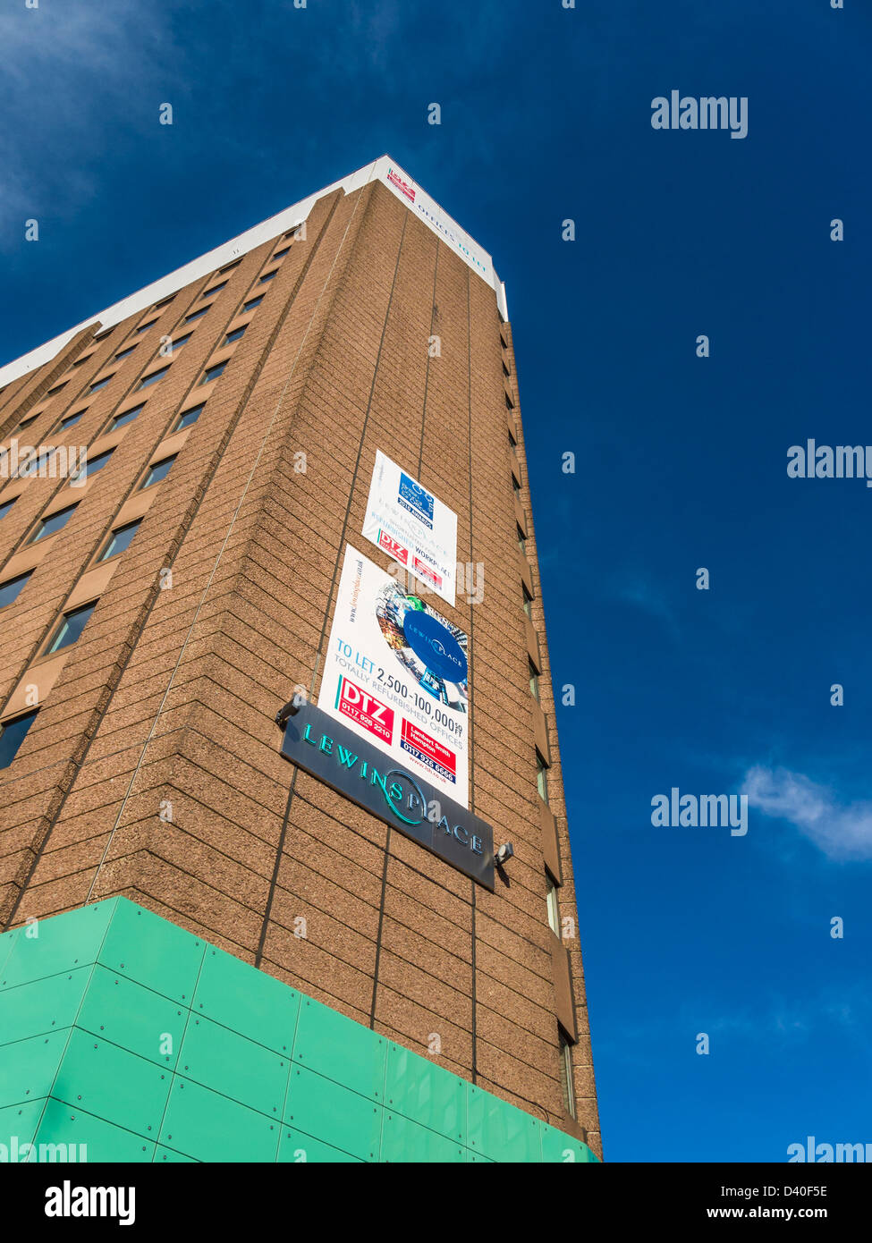 Bloc de bureau au lieu Lewins Lewins Mead dans le centre de Bristol, Angleterre. Banque D'Images