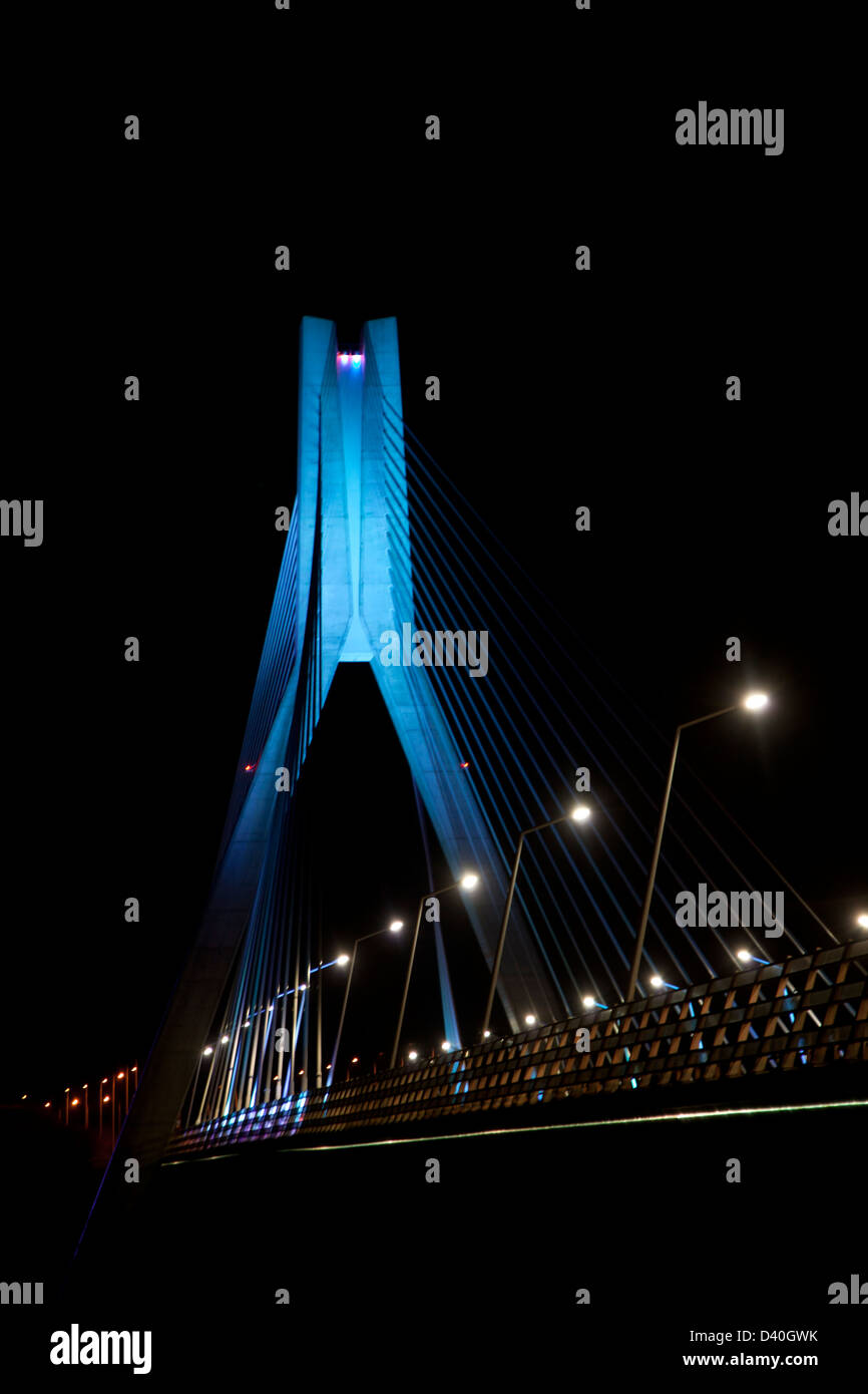 Le pont suspendu de la rivière Boyne Irlande Drogheda Banque D'Images