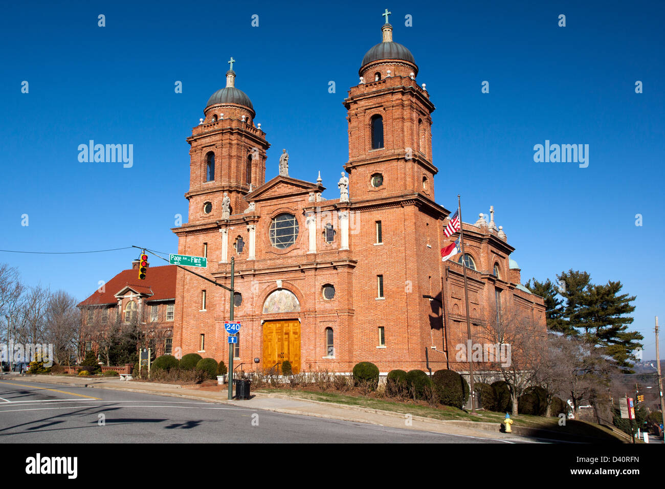 Basilique de Saint Laurent - Asheville, Caroline du Nord. Banque D'Images