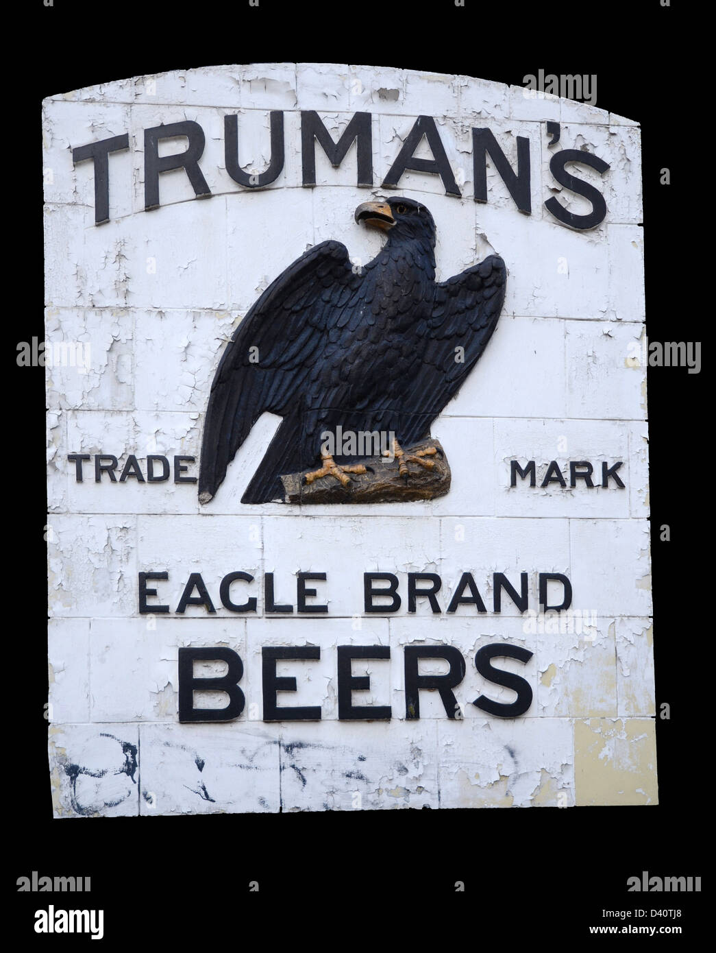 Truman Brewery bières de marque Eagle marque signe. Banque D'Images
