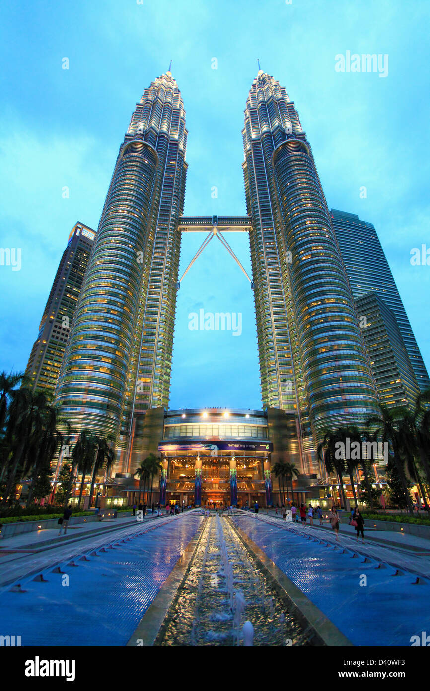 La Malaisie, Kuala Lumpur, les Tours Petronas, Banque D'Images
