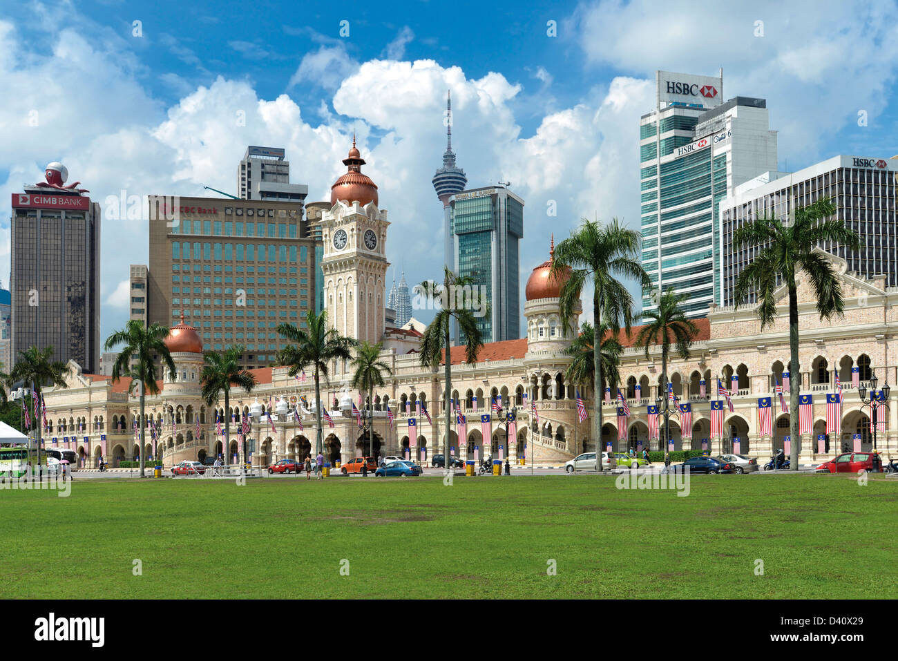 Asie Malaisie Kuala Lumpur Sultan Abdul Samad Palace de Merdeka Square Banque D'Images