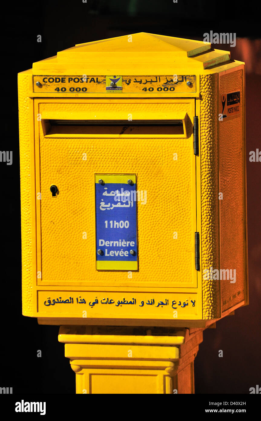 Boîte postale marocaine, Marrakech (Marrakech), Maroc, Afrique du Nord Banque D'Images