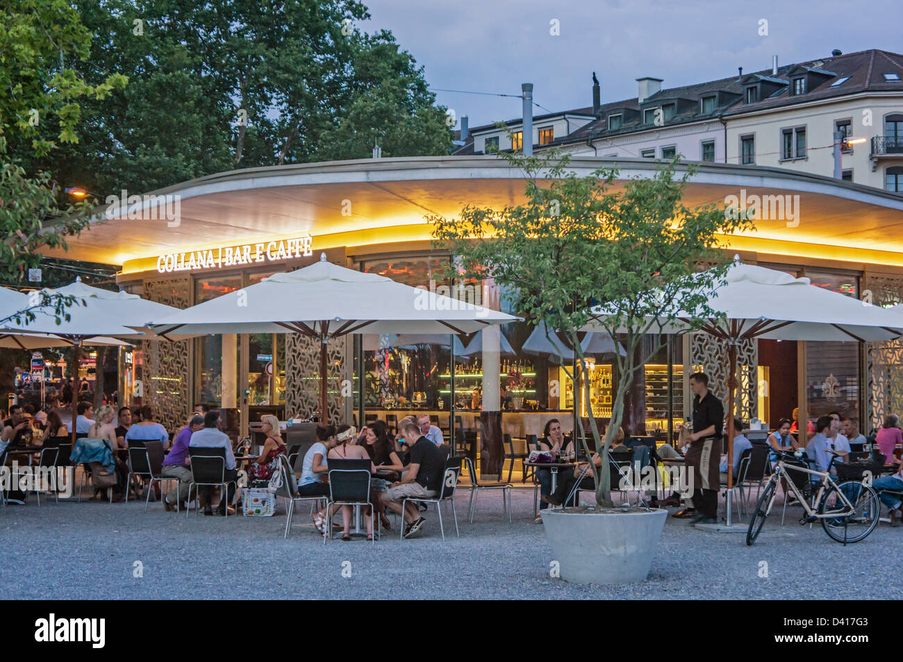 Collana Bar Restaurant , Opéra de Zurich, Zurich, Suisse Banque D'Images