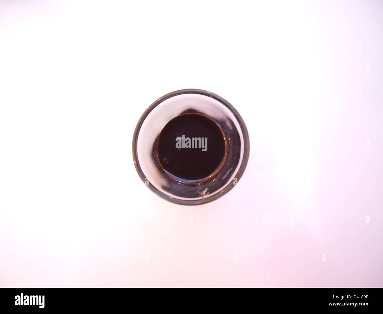Le chocolat dans un verre shot Banque D'Images Le chocolat dans un verre shot Banque D'Images
