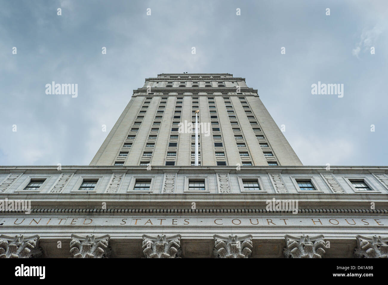 L'United States Court House dans Lower Manhattan, New York City Banque D'Images